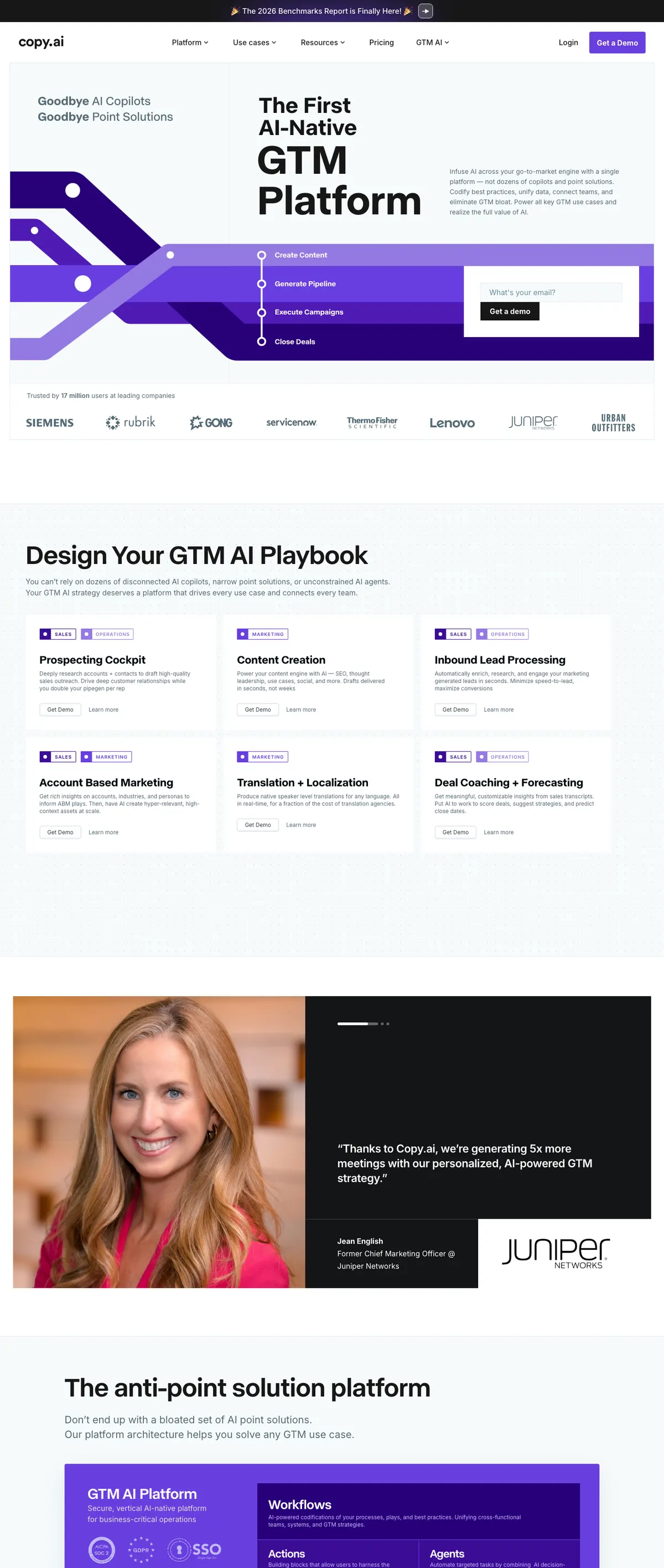 Copy.ai landing page