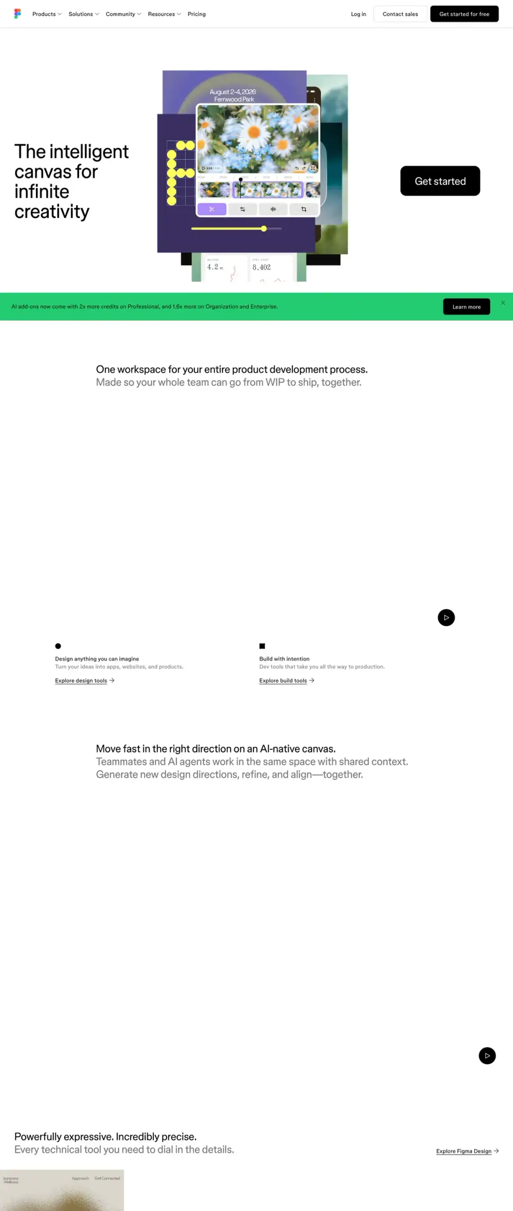 Figma landing page