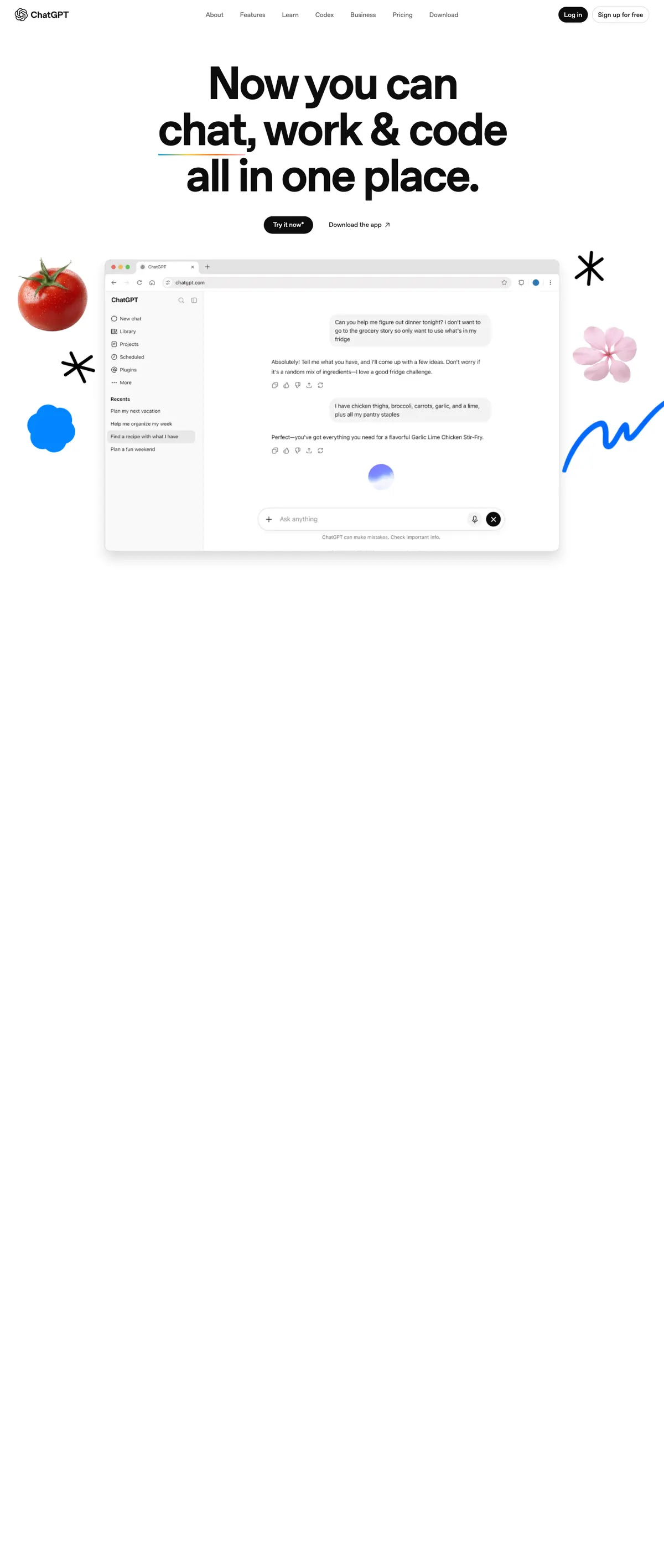 OpenAI landing page