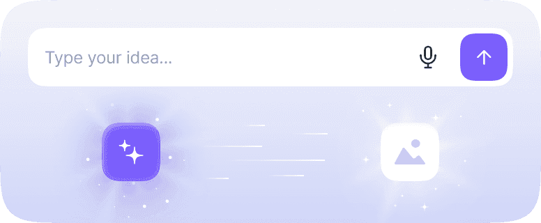 AI image and asset generation illustration